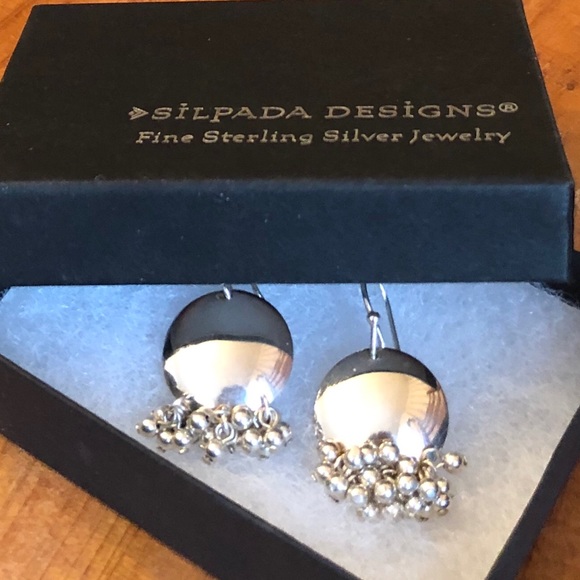 Rare Vintage Silpada Sterling Silver Cha-Cha Earrings W0886 - Picture 7 of 8